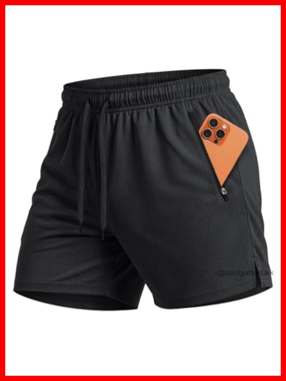 Men's 5" Athletic Running Shorts Quick Dry Mesh Zipper Pockets